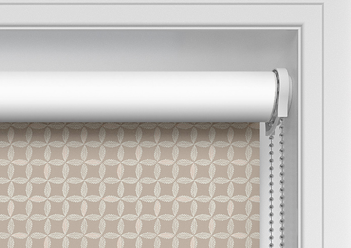 Leaf Tile, Soft Truffle - Twist&Fit Roller Blind - Image 11